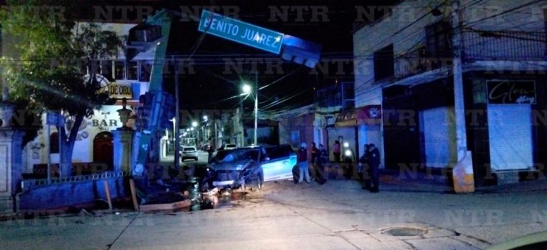 Choque en centro de Fresnillo deja un lesionado