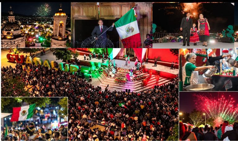 Festejan guadalupenses aniversario del Grito de Independencia