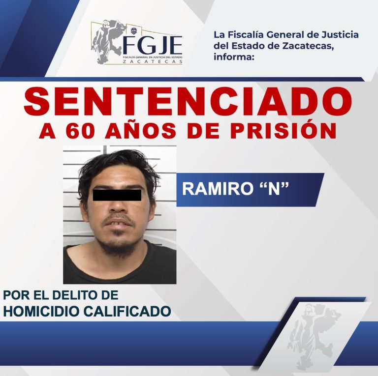 Sentencian a homicida; le dan 60 años de prisión