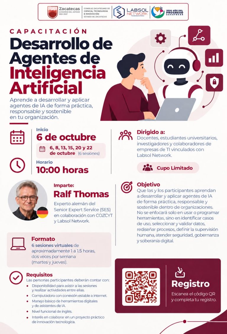 Busca Cozcyt y Labsol Network desarrollo de agentes en IA