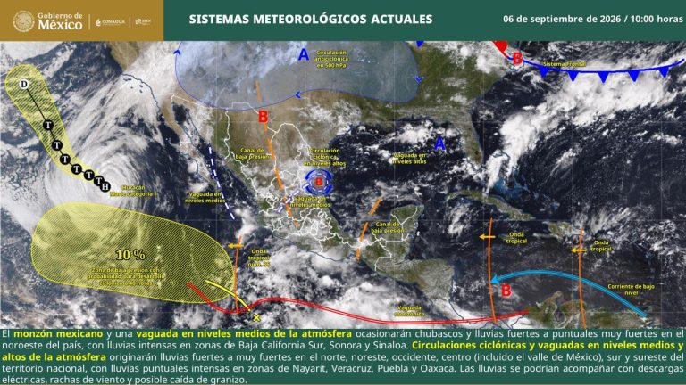 Alertan sobre fuertes lluvias en territorio estatal