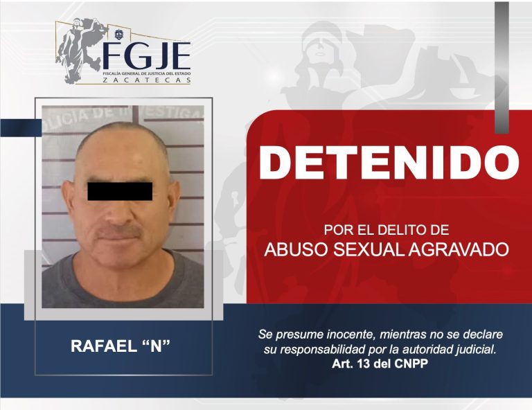 Detienen a presunto responsable de abuso sexual