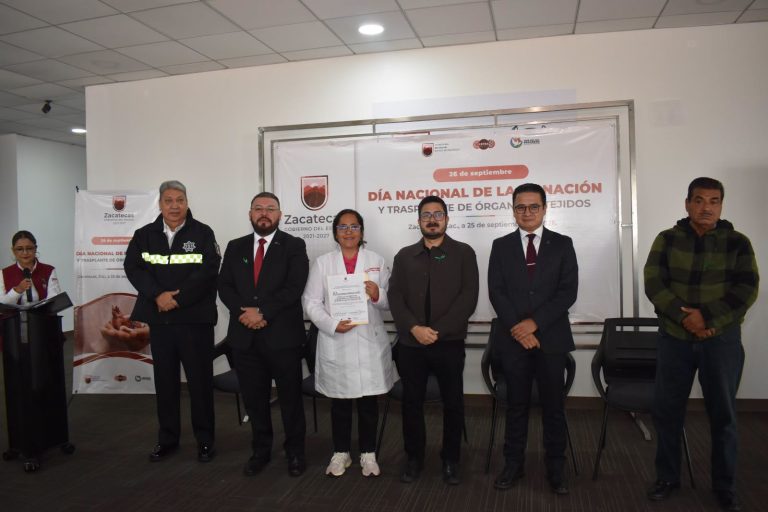 Reconocen a la FGJE por su compromiso en la donación y trasplante de órganos