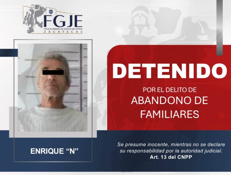 Detienen a dos por abandono de familiares