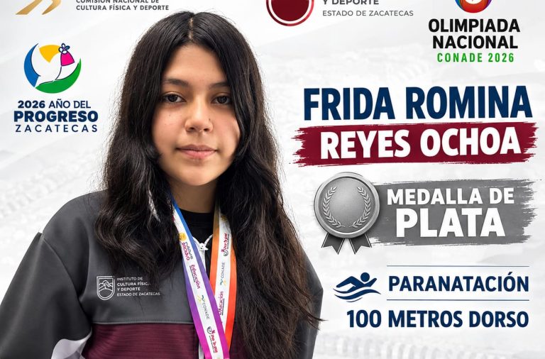 Frida Reyes se lleva la plata en 100 metros dorso