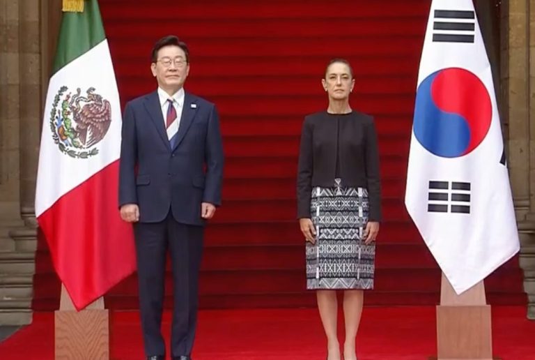 Recibe Sheinbaum a Presidente de Corea del Sur