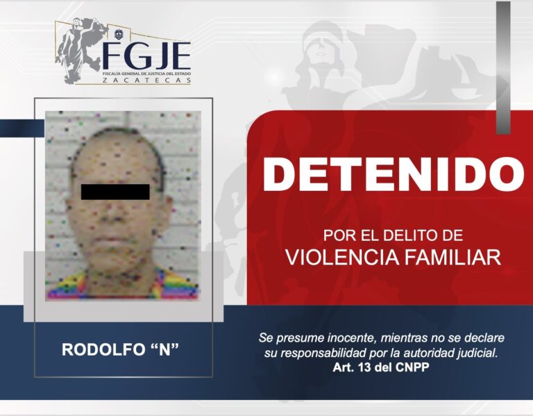 Detienen a Rodolfo «N» en Zacatecas, era buscado en Guanajuato