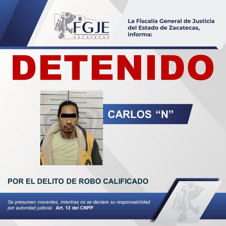 Detienen a Carlos «N» por robo calificado en tiendas Oxxo