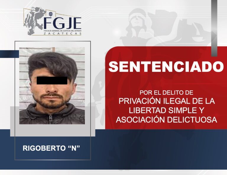 Sentencian a Rigoberto por privación ilegal de la libertad