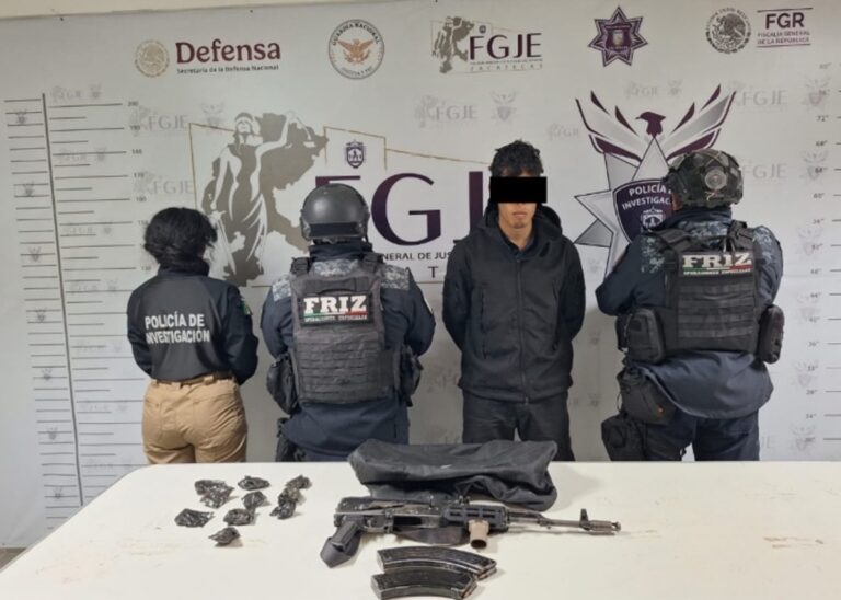 Detienen a una persona en Villanueva por posesión de armsa