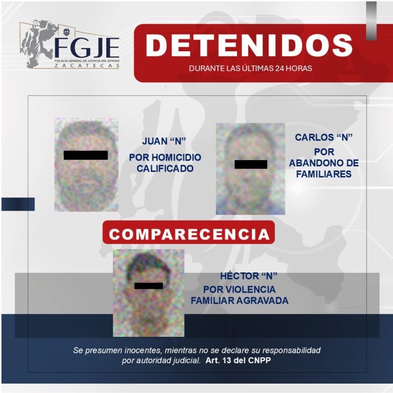 Detienen a tres con orden de aprehensión