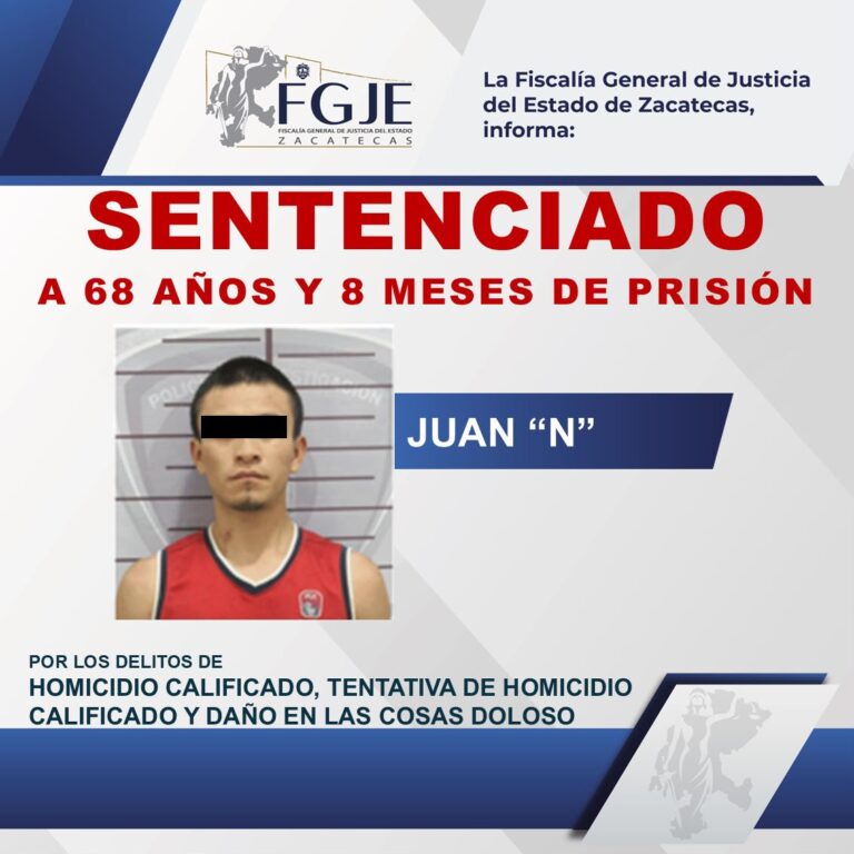 Sentencian a Juan «N» por homicidio calificado